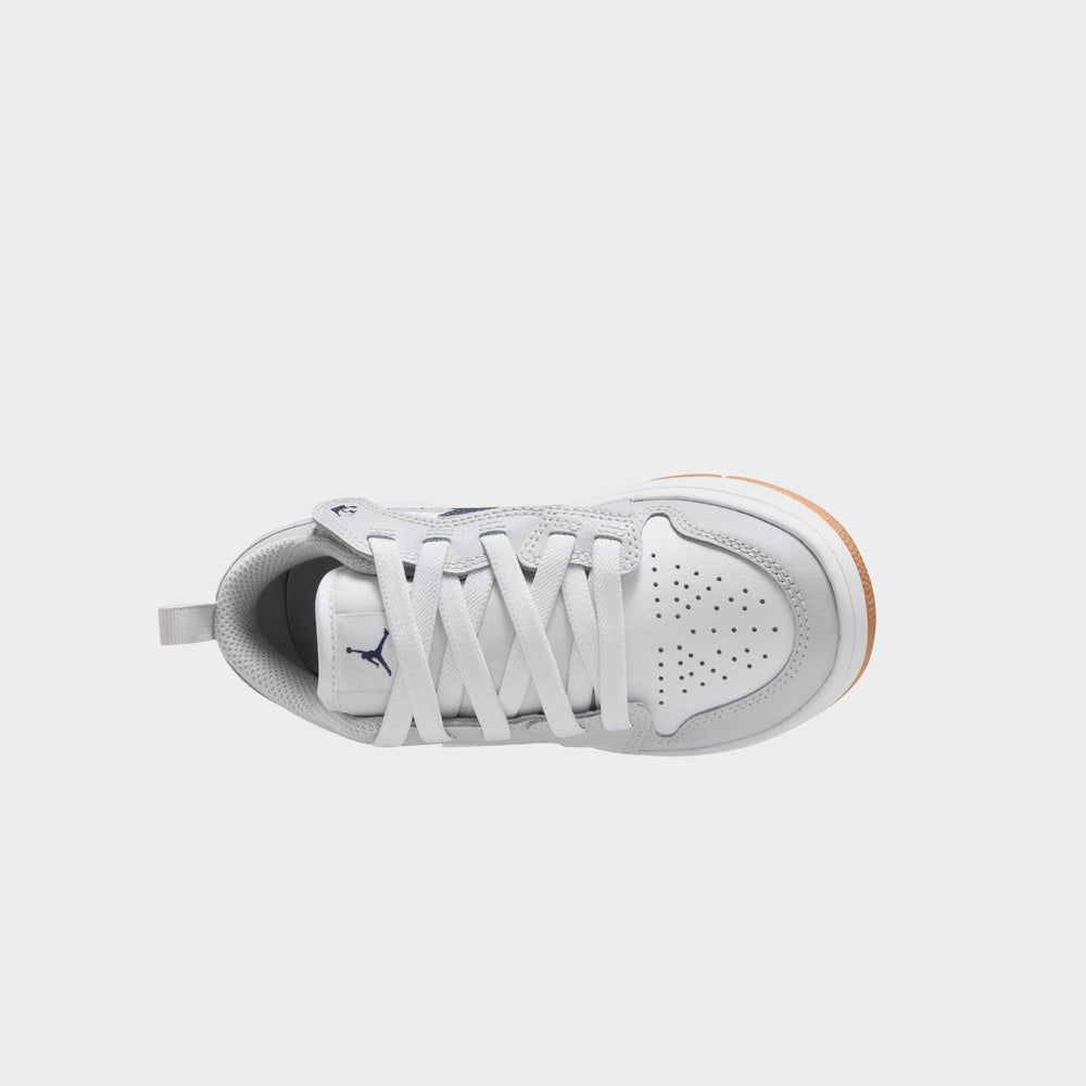 Nike PS Jordan 1 Low Alt - White / Neutral Grey / Gum Medium Brown / M | Kith White / Neutral Grey / Gum Medium Brown / Midnight Navy