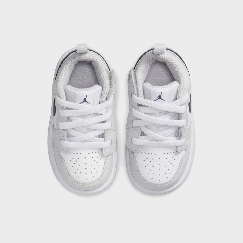 Nike TD Jordan 1 Low Alt - White / Neutral Grey / Gum Medium Brown / M | Kith White / Neutral Grey / Gum Medium Brown / Midnight Navy