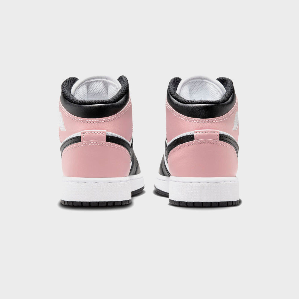 Nike GS Air Jordan 1 Mid - White / Black / Rust Pink | Kith White / Black / Rust Pink