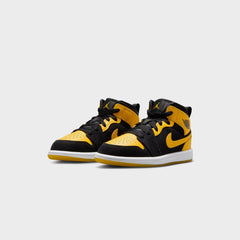 Nike Air Jordan 1 Mid Se - Black / White / Varsity Maize | Kith Black / White / Varsity Maize