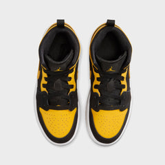 Nike Air Jordan 1 Mid Se - Black / White / Varsity Maize | Kith Black / White / Varsity Maize