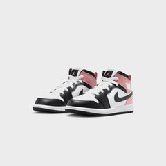 Nike PS Air Jordan 1 Mid - White / Black / Rust Pink | Kith White / Black / Rust Pink