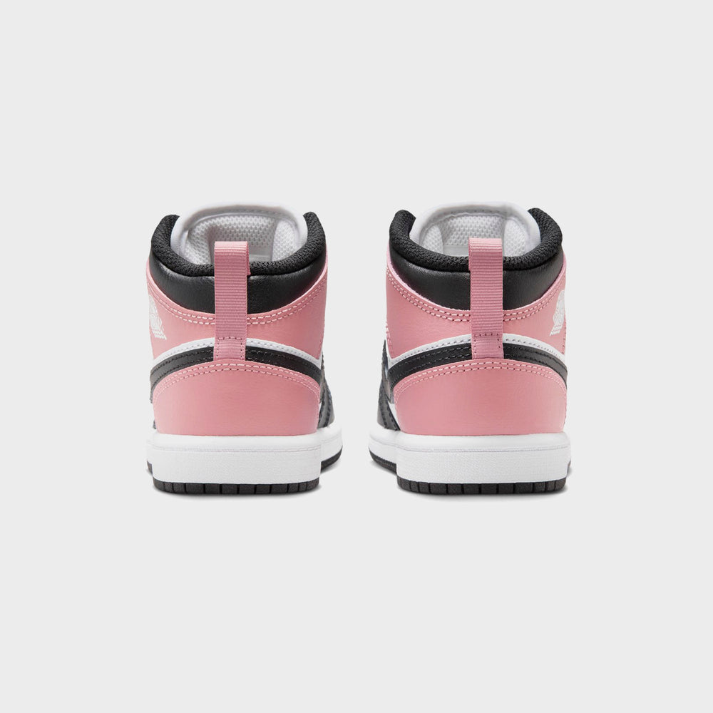 Nike PS Air Jordan 1 Mid - White / Black / Rust Pink | Kith White / Black / Rust Pink