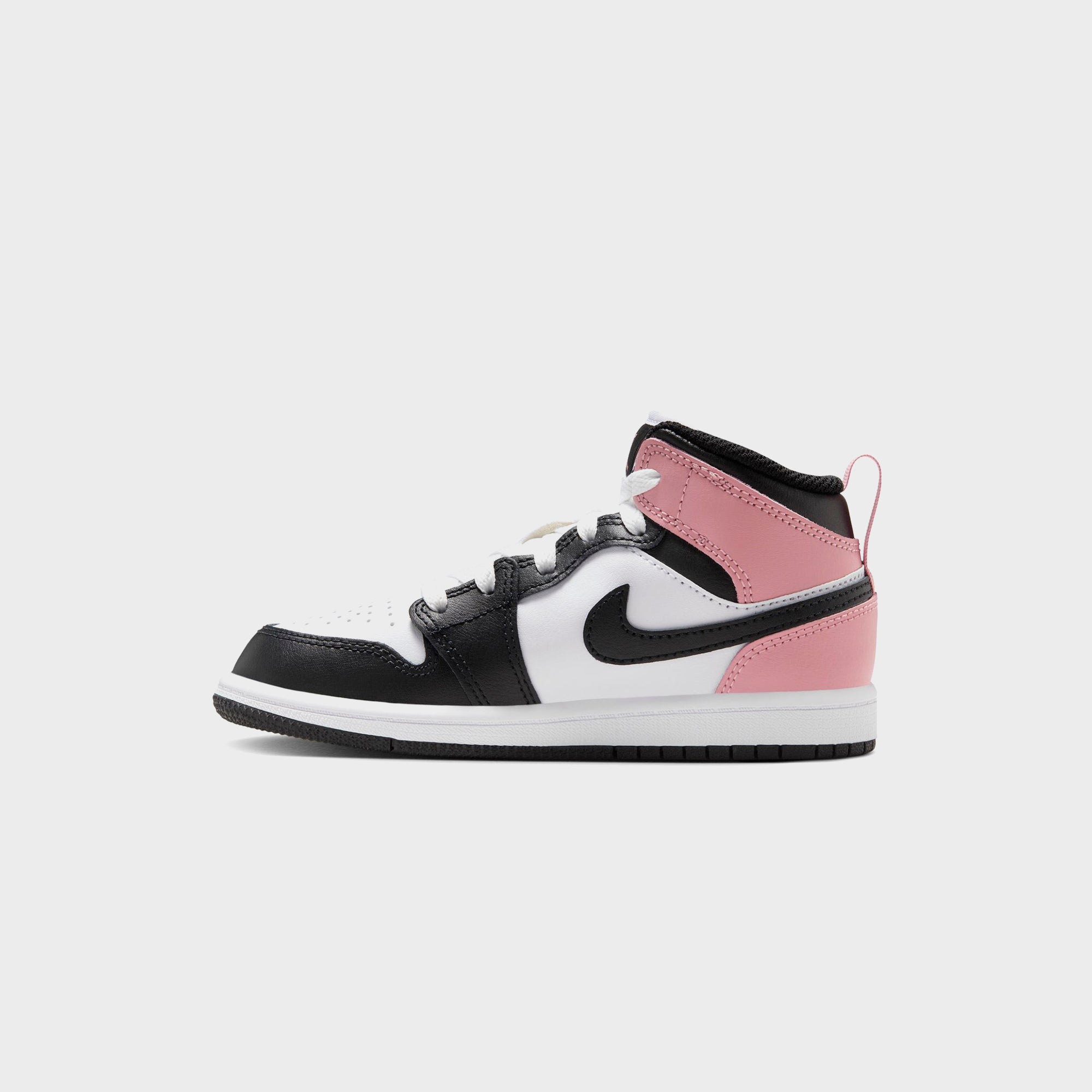 Nike PS Air Jordan 1 Mid - White / Black / Rust Pink | Kith White / Black / Rust Pink