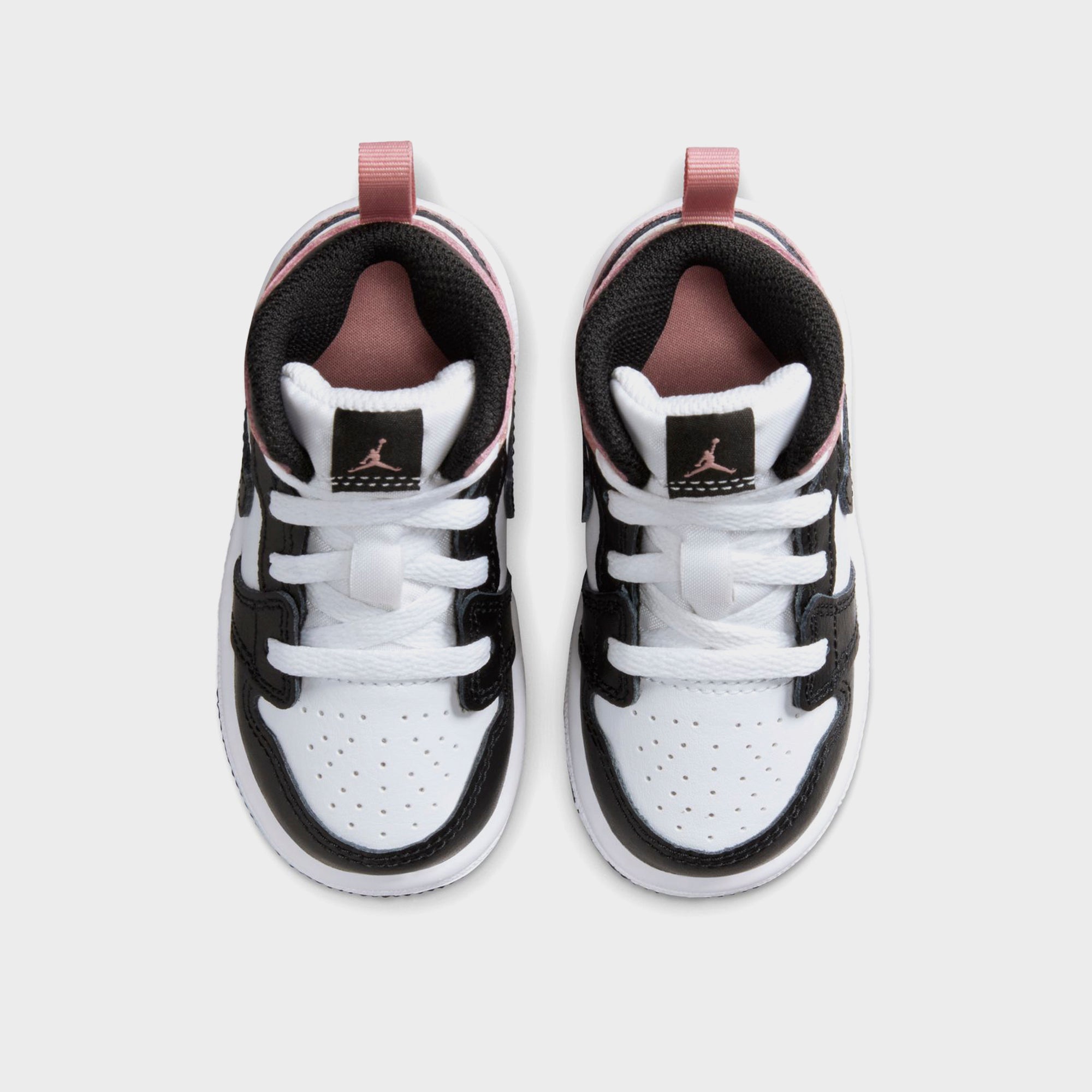 Nike TD Air Jordan 1 Mid - White / Black / Rust Pink | Kith White / Black / Rust Pink