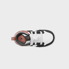 Nike TD Air Jordan 1 Mid - White / Black / Rust Pink | Kith White / Black / Rust Pink