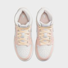 Nike GS Air Jordan 1 Mid - Sail / Sea Glass / Glacier Blue / Guava Ice | Kith Sail / Sea Glass / Glacier Blue / Guava Ice