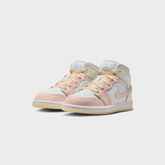 Nike PS Jordan 1 Mid - Sail / Sea Glass / Glacier Blue / Guava Ice | Kith Sail / Sea Glass / Glacier Blue / Guava Ice