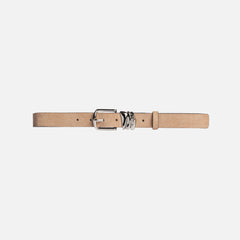 Black Suede Studio Boyfriend Belt - Sand Suede / Silver Hardware | Kith Sand Suede / Silver Hardware