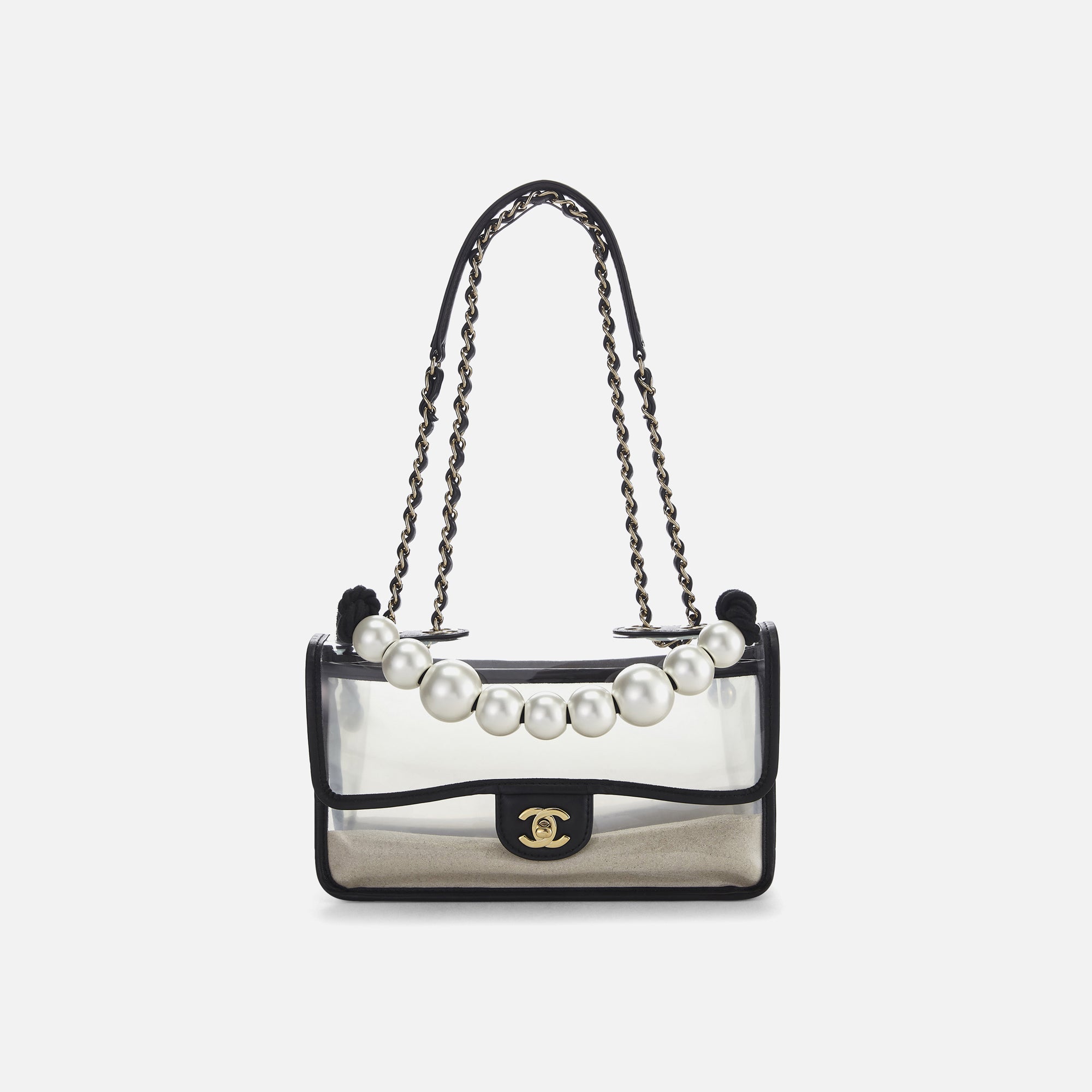 WGACA Chanel Sand By The Sea Flap Medium - Black Vinyl | Kith Black Vinyl