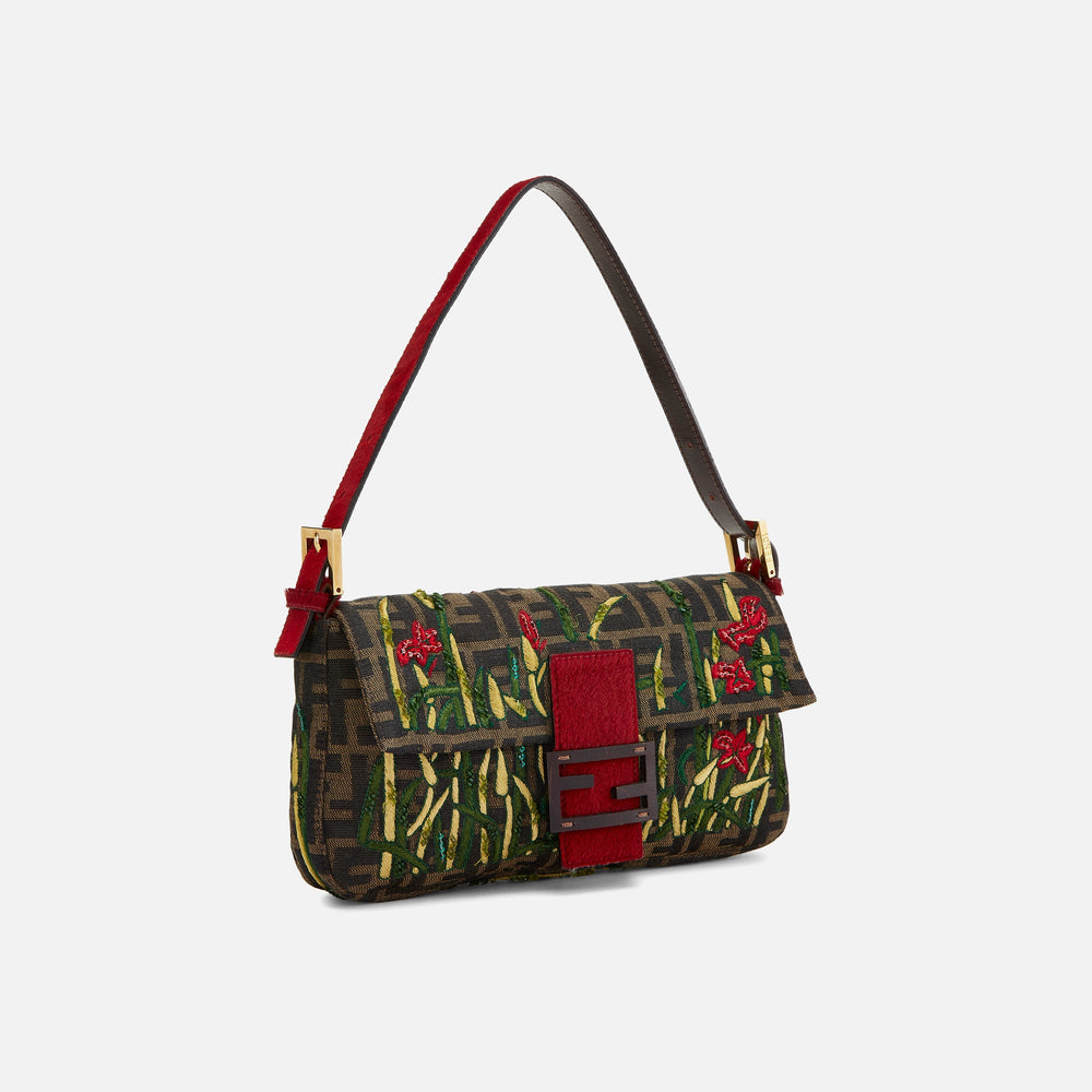 WGACA Fendi Embroidered Baguette - Red | Kith Red