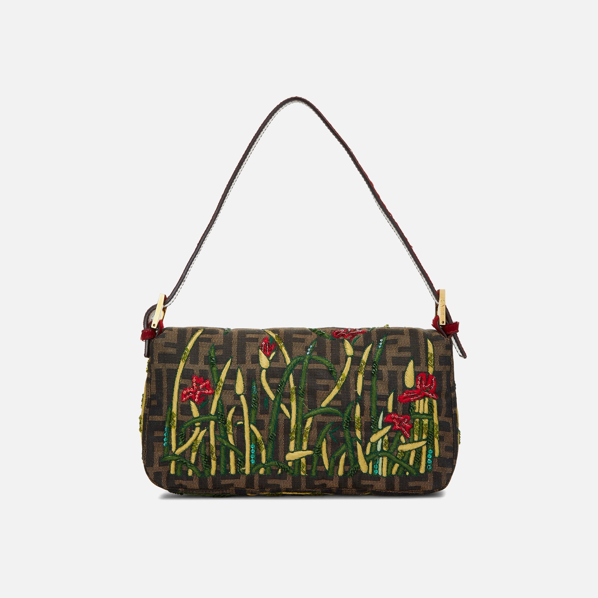 WGACA Fendi Embroidered Baguette - Red | Kith Red