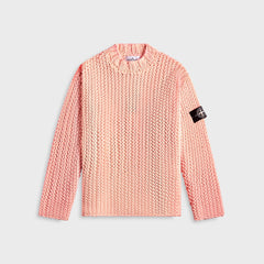 Stone Island Chain Stitch UV Reactive Sweater Cherry - Beige | Kith Beige