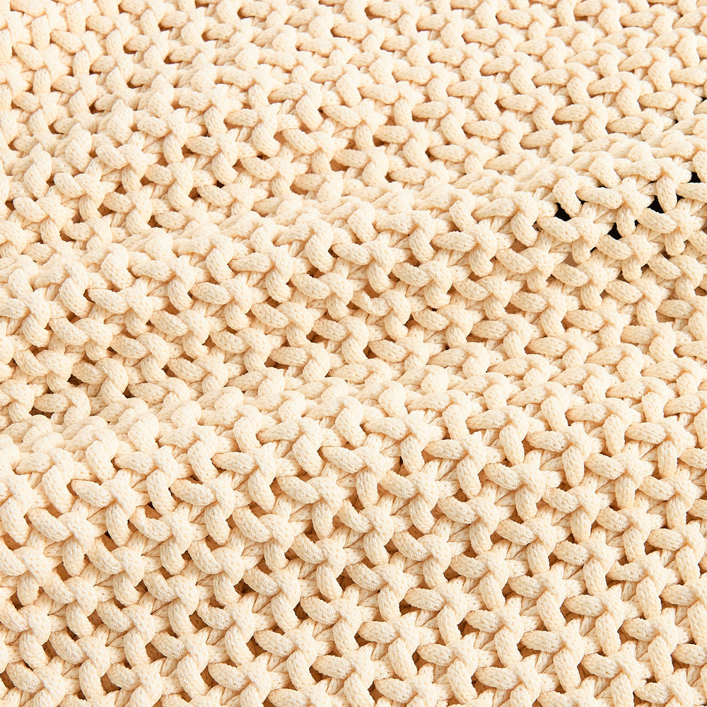 Stone Island Chain Stitch UV Reactive Sweater Cherry - Beige | Kith Beige