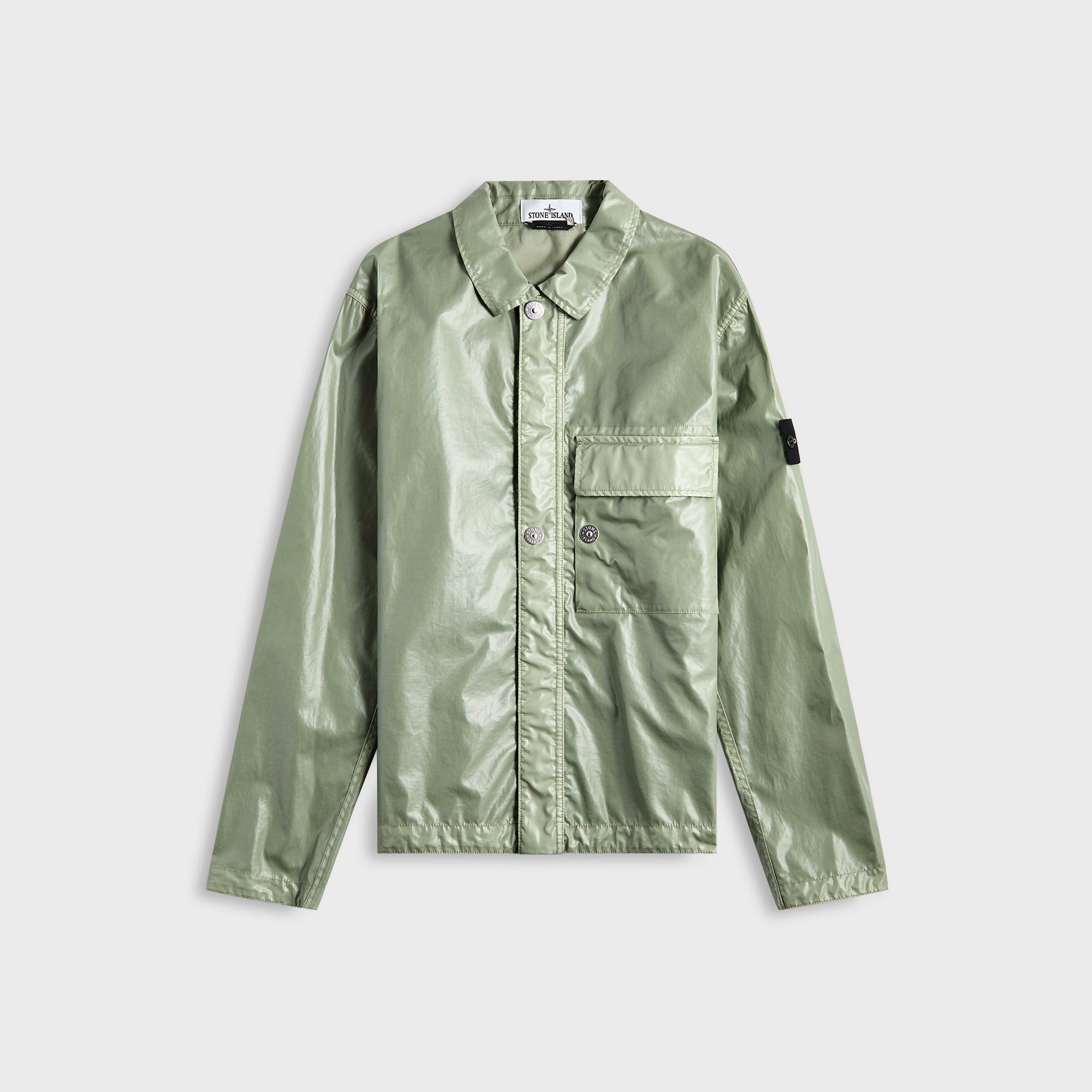 Stone Island Mussola Gommata-Tc Garment Dyed Jacket - Sage | Kith Sage