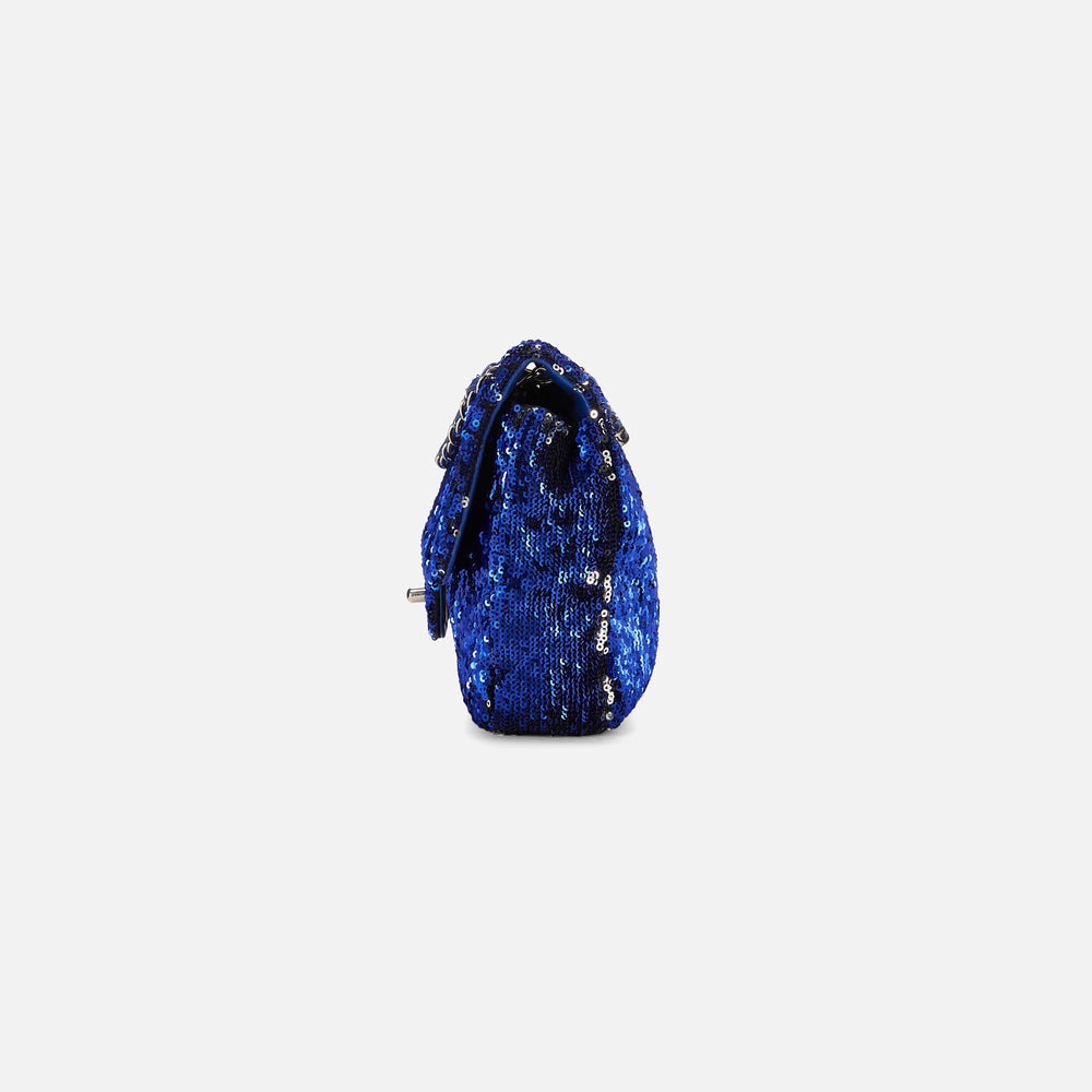 WGACA Chanel Sequin Half Flap 10" - Blue | Kith Blue