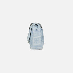 WGACA Chanel Blue Denim Perfume Half Flap Jumbo Bag - Blue Denim | Kith Blue Denim