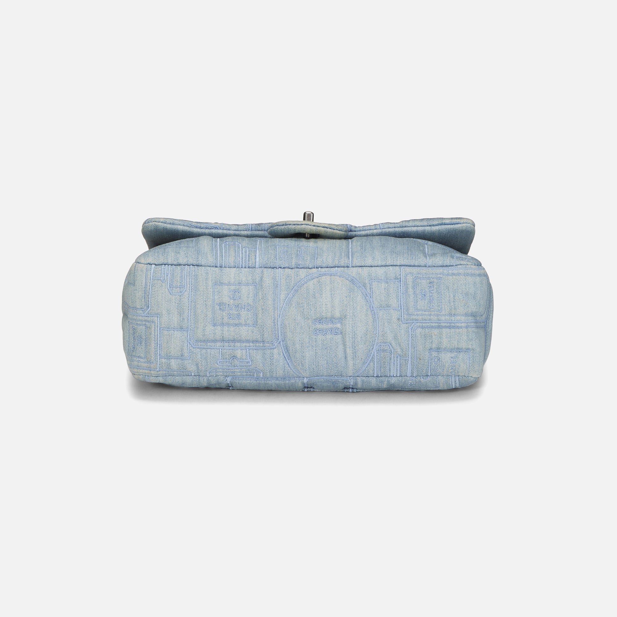 WGACA Chanel Blue Denim Perfume Half Flap Jumbo Bag - Blue Denim | Kith Blue Denim