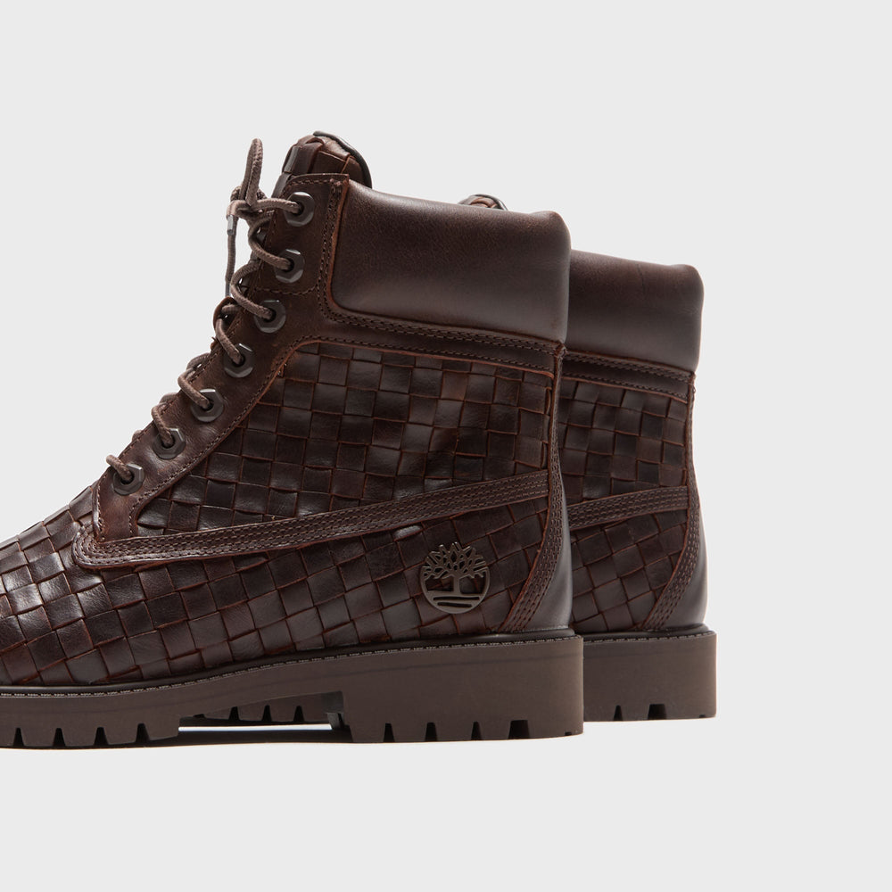 Timberland Woven 6-Inch Lace Up Full Grain Boot - Dark Brown | Kith Dark Brown