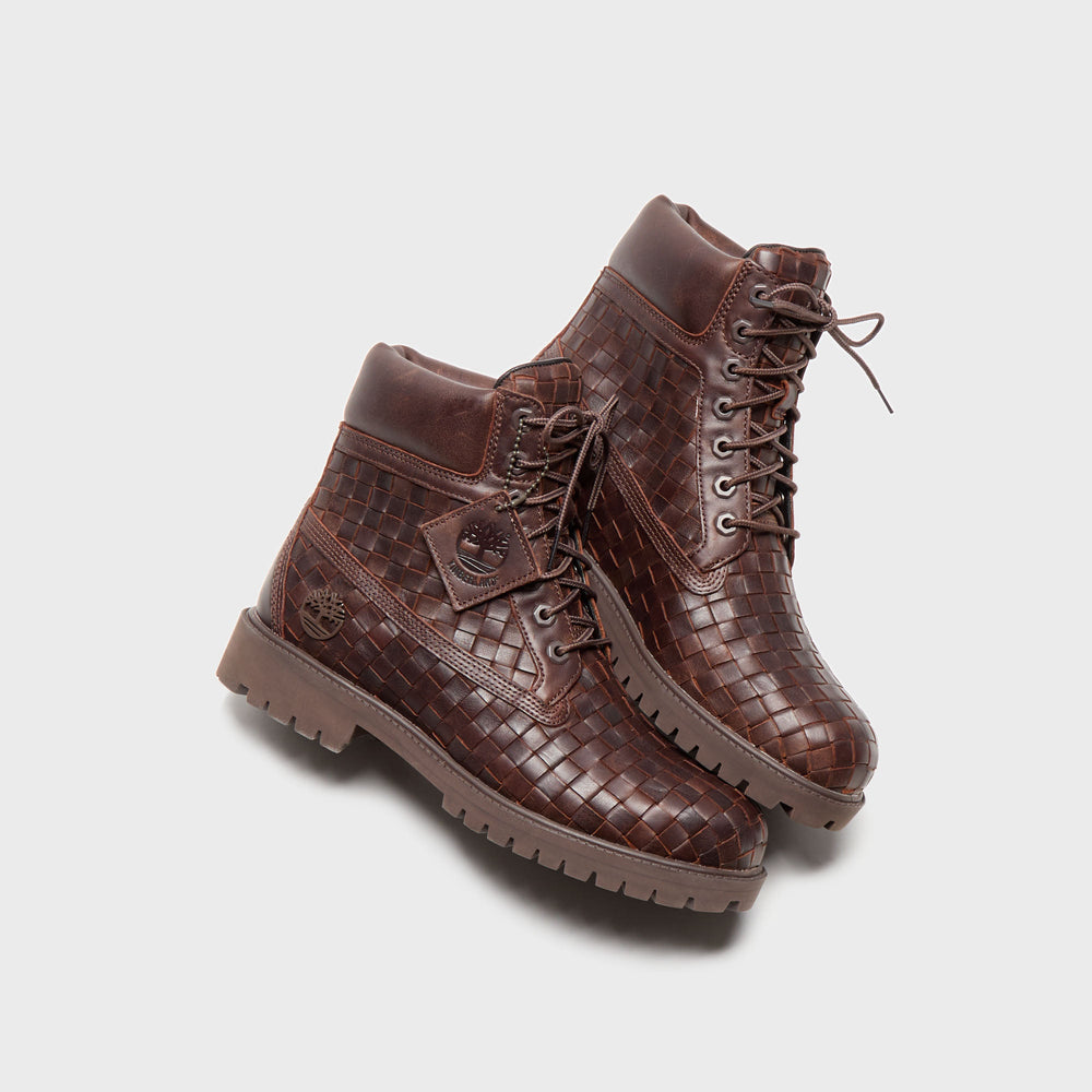 Timberland Woven 6-Inch Lace Up Full Grain Boot - Dark Brown | Kith Dark Brown