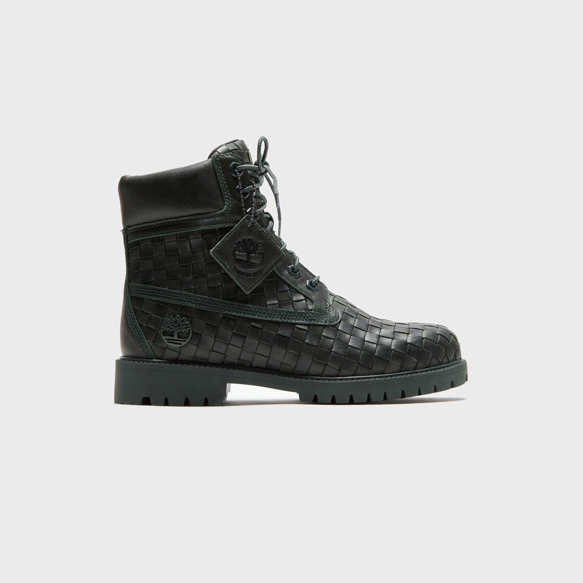 Timberland Woven 6-Inch Lace Up Full Grain Boot - Dark Green | Kith Dark Green