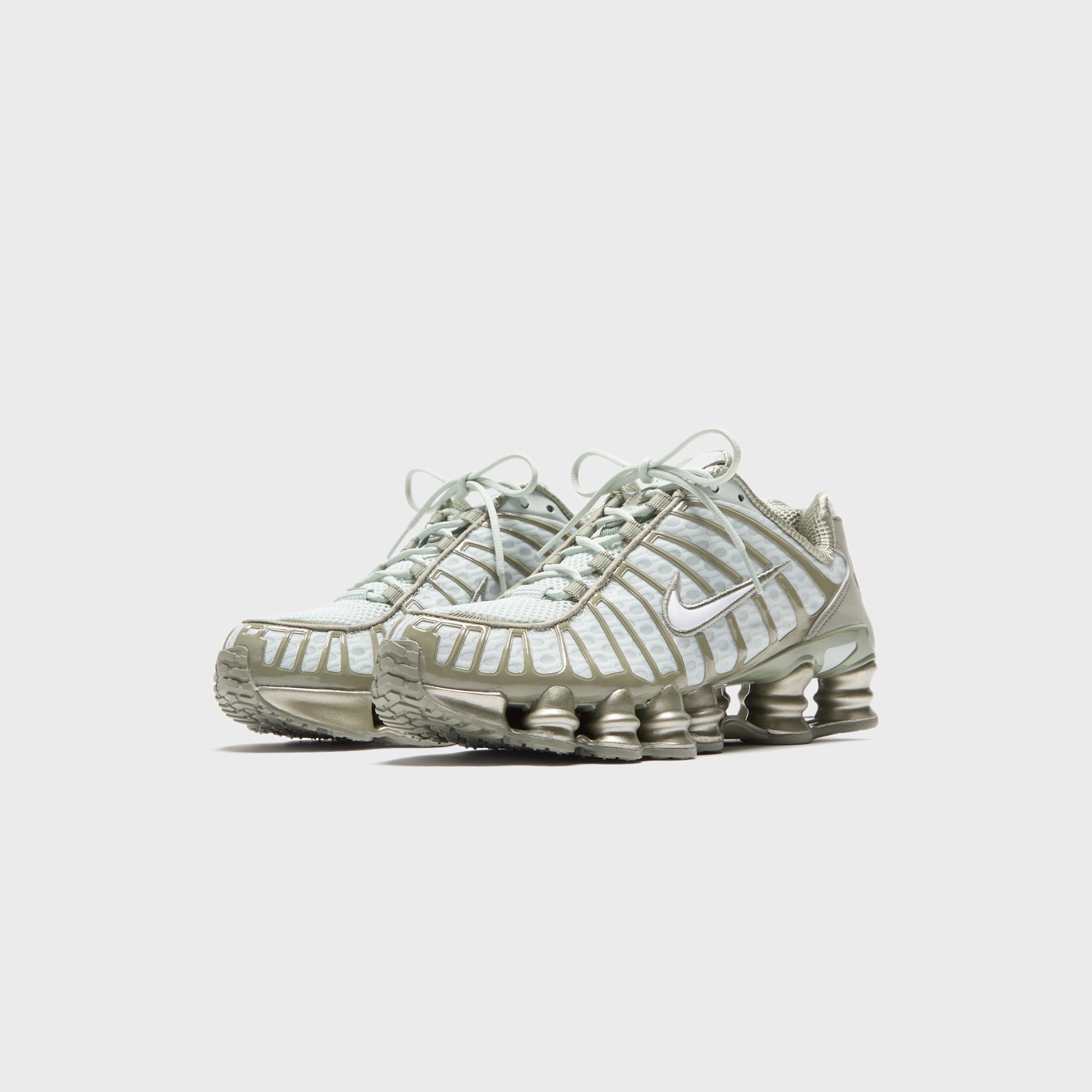 Nike WMNS Shox TL - Light Silver / Light Army / White | Kith Light Silver / Light Army / White
