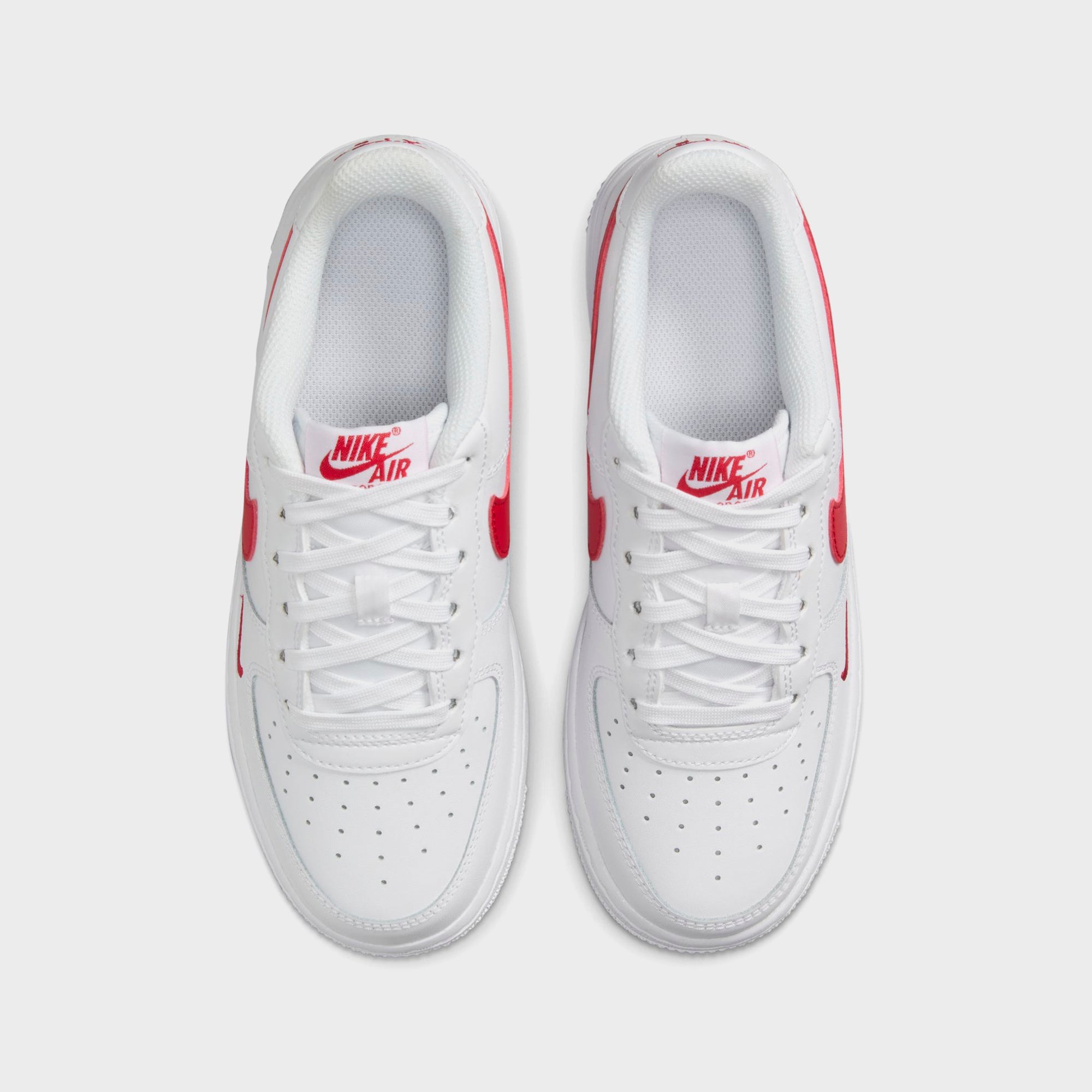 Nike GS Air Force 1 LV8 - White / University Red | Kith White / University Red