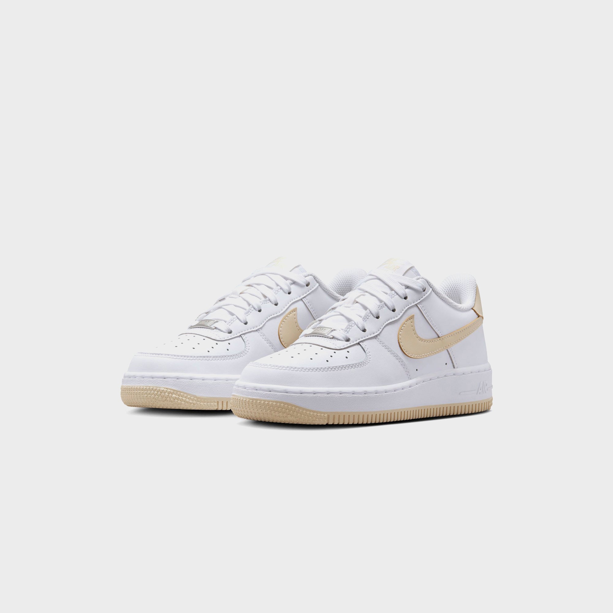Nike GS Air Force 1 Bg - White / Light Khaki | Kith White / Light Khaki