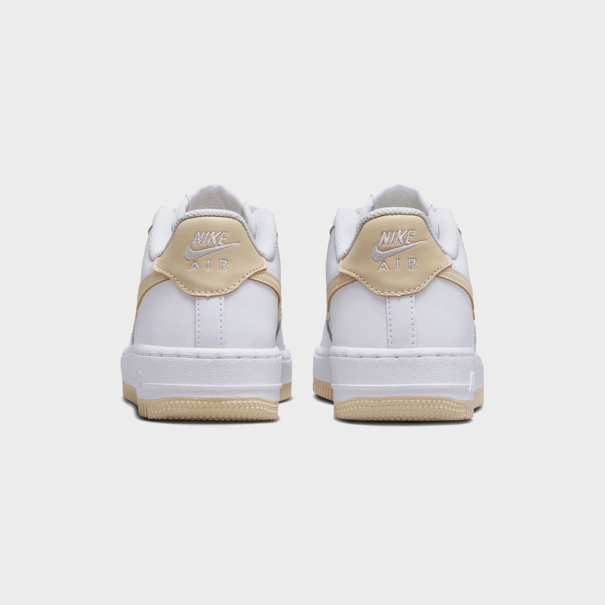 Nike GS Air Force 1 Bg - White / Light Khaki | Kith White / Light Khaki
