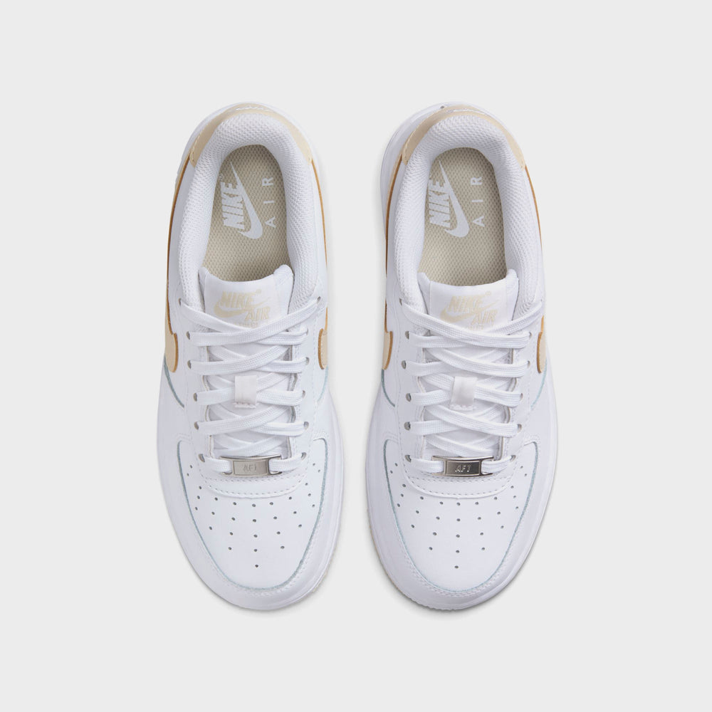 Nike GS Air Force 1 Bg - White / Light Khaki | Kith White / Light Khaki