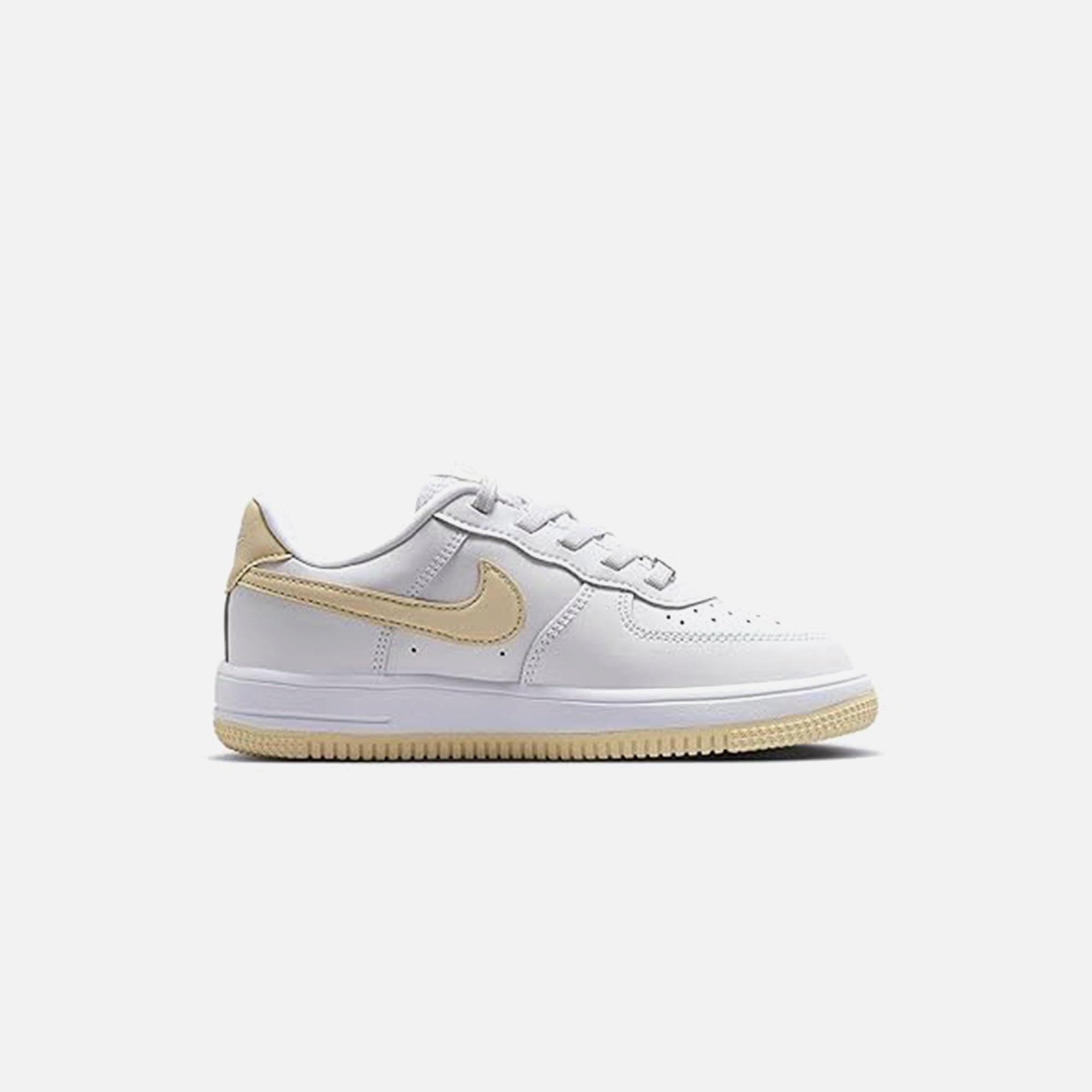Nike PS Force 1 Low Easyon - White / Light Khaki | Kith White / Light Khaki