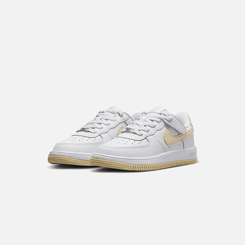 Nike PS Force 1 Low Easyon - White / Light Khaki | Kith White / Light Khaki