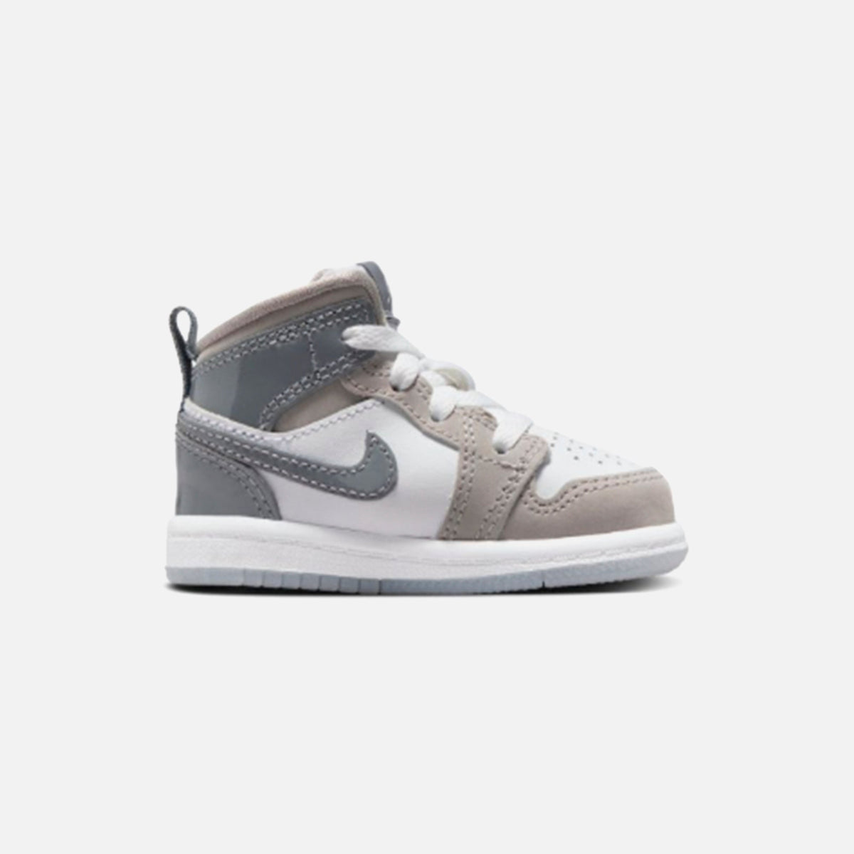 Jordan TD Air Jordan 1 Mid SE - White / Cool Grey / Med Grey | Kith White / Cool Grey / Med Grey