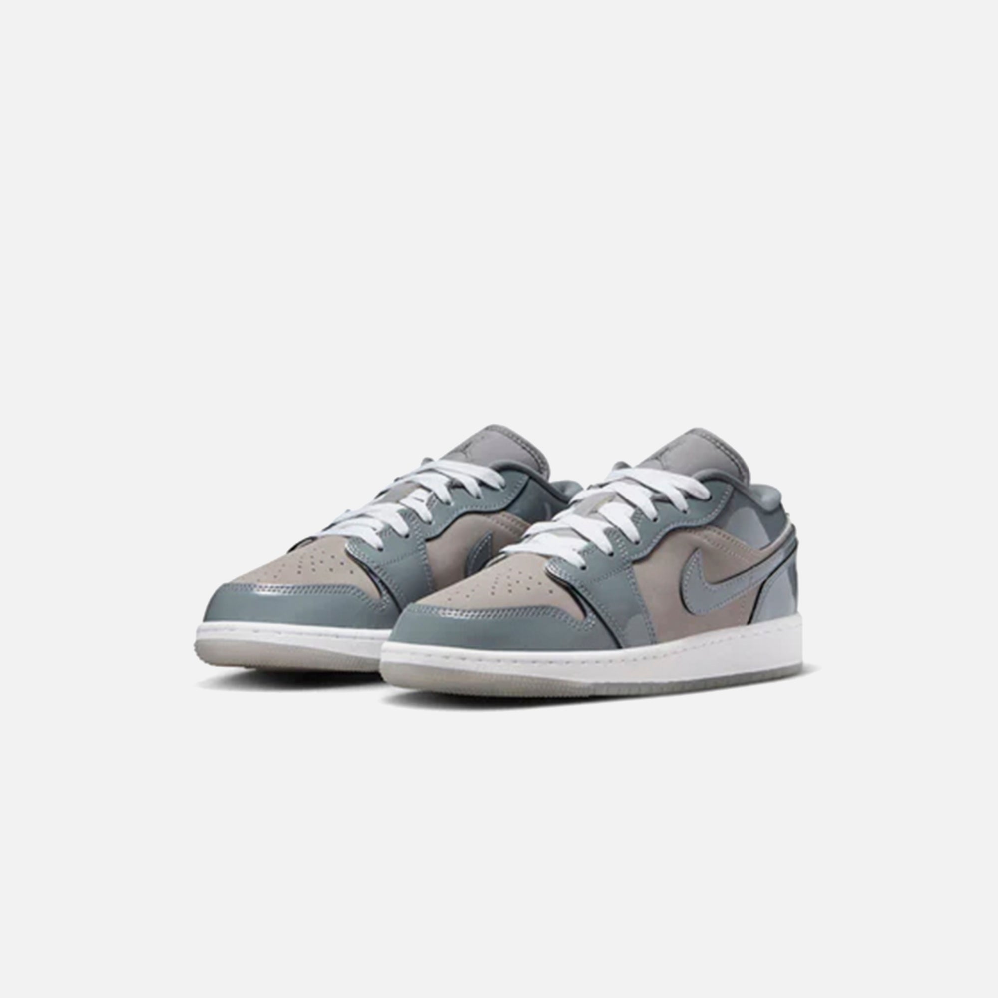 Jordan GS Air Jordan 1 Low SE - Medium Grey / White / Cool Grey | Kith Medium Grey / White / Cool Grey