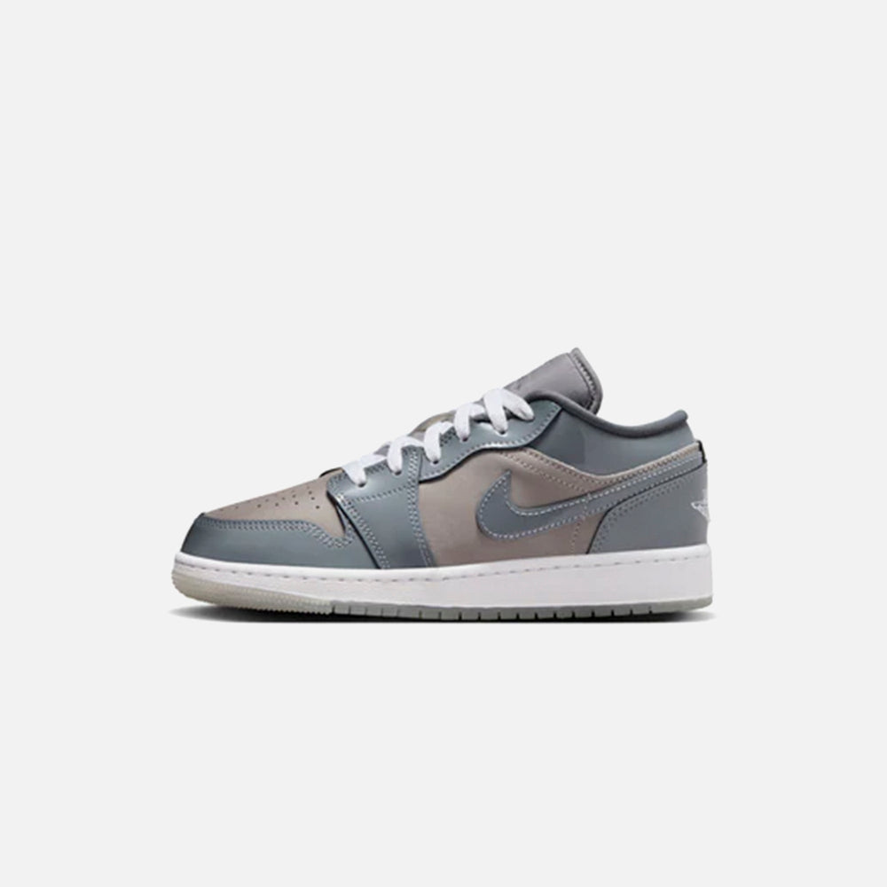 Jordan GS Air Jordan 1 Low SE - Medium Grey / White / Cool Grey | Kith Medium Grey / White / Cool Grey