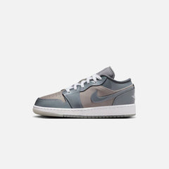 Jordan GS Air Jordan 1 Low SE - Medium Grey / White / Cool Grey | Kith Medium Grey / White / Cool Grey