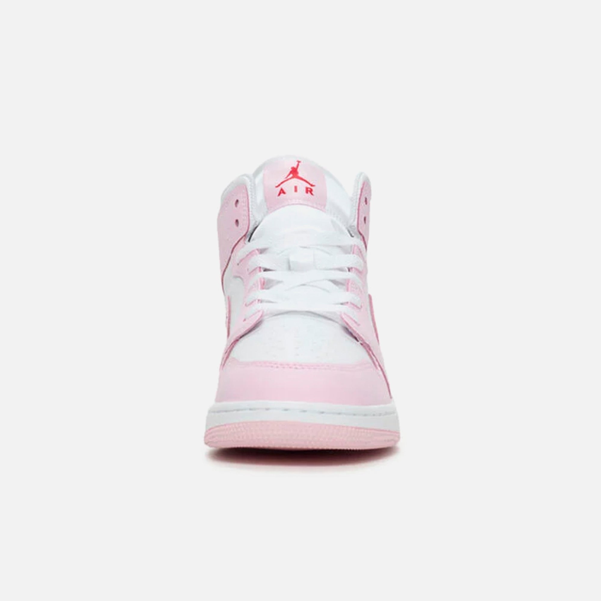 Jordan GS Air Jordan 1 Mid - Pink Foam / White / Fire Red | Kith Pink Foam / White / Fire Red