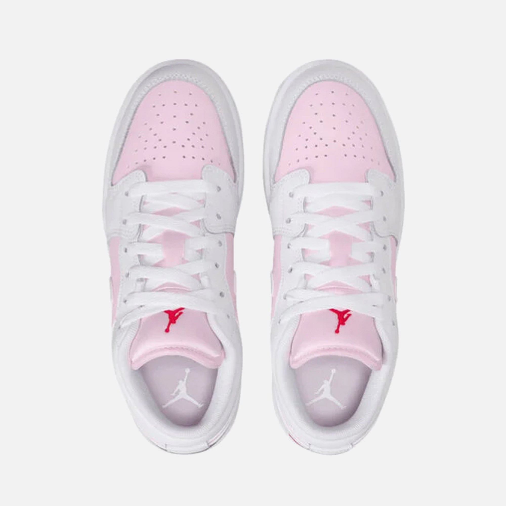 Jordan GS Air Jordan 1 Low - Pink Foam / White / Fire Red | Kith Pink Foam / White / Fire Red