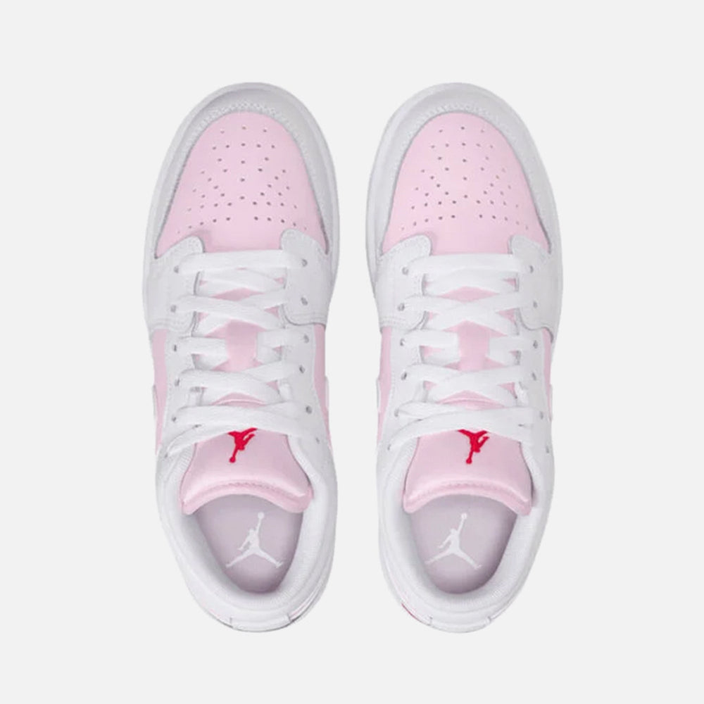 Jordan GS Air Jordan 1 Low - Pink Foam / White / Fire Red | Kith Pink Foam / White / Fire Red