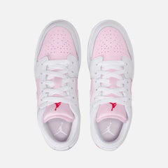 Jordan GS Air Jordan 1 Low - Pink Foam / White / Fire Red | Kith Pink Foam / White / Fire Red