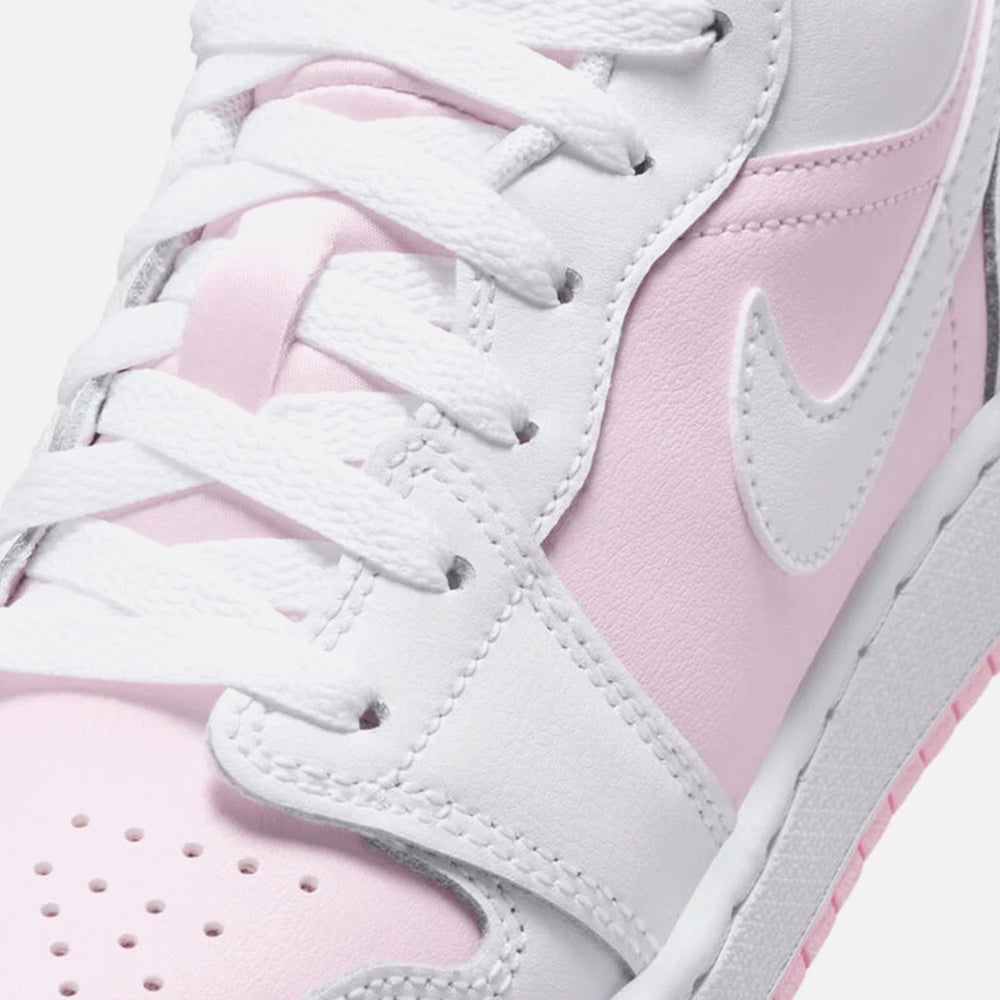 Jordan GS Air Jordan 1 Low - Pink Foam / White / Fire Red | Kith Pink Foam / White / Fire Red