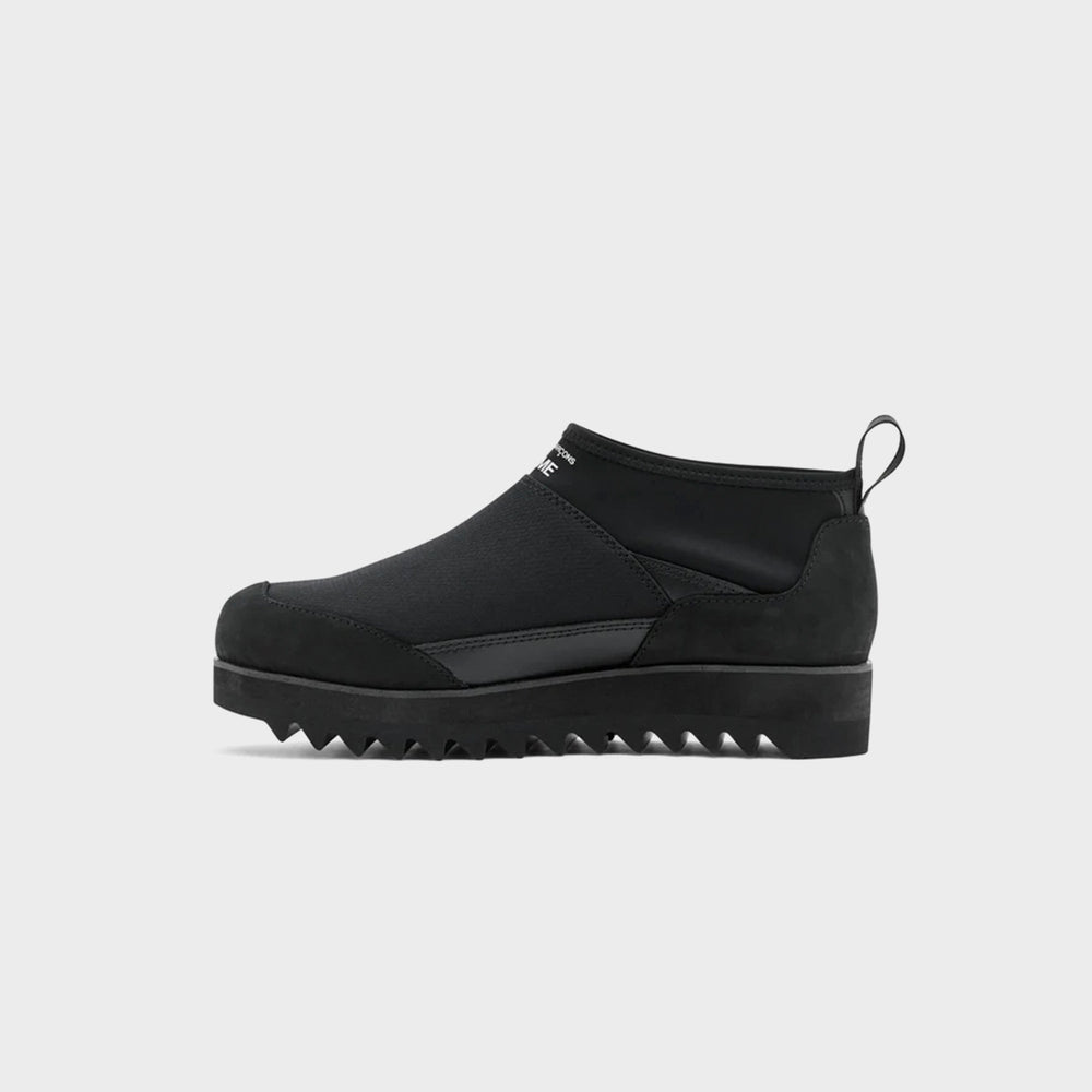 CDG Homme Oil Smooth Ripstop Leather Boot - Black | Kith Black