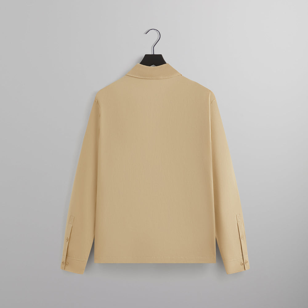 Kith Silk Cotton Long Sleeve Boxy Collar Overshirt - Arete | Kith Arete