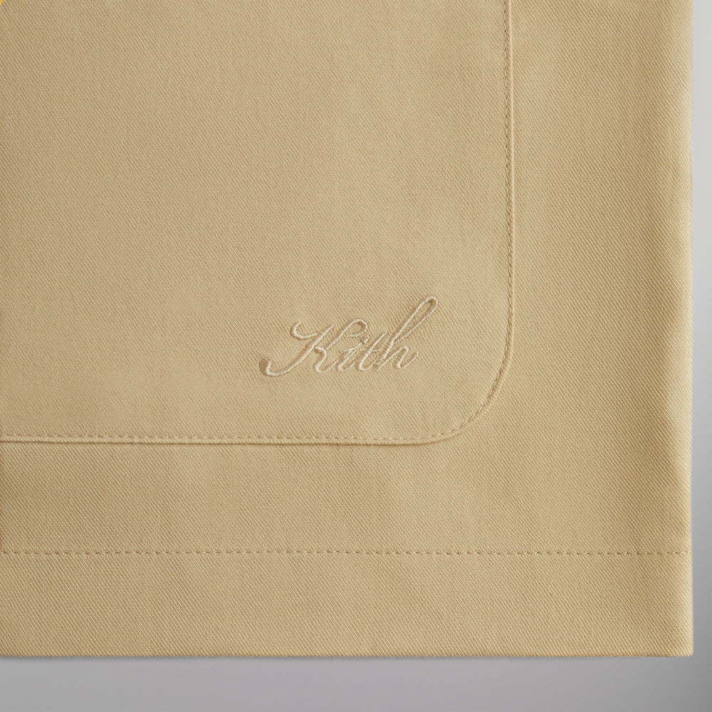 Kith Silk Cotton Long Sleeve Boxy Collar Overshirt - Arete | Kith Arete