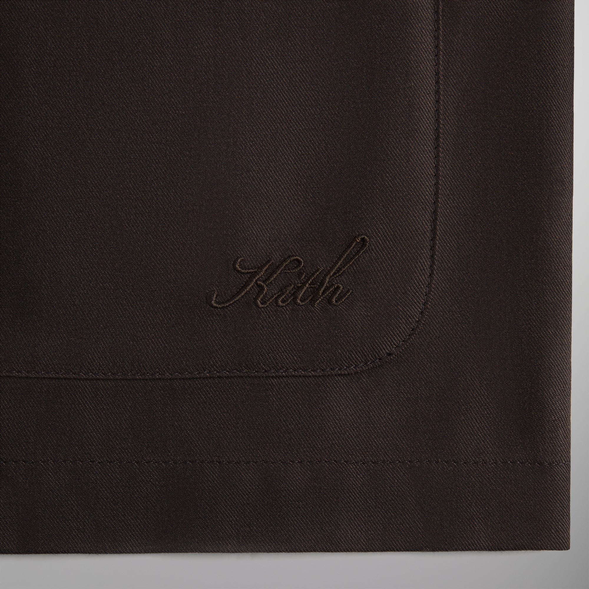 Kith Silk Cotton Long Sleeve Boxy Collar Overshirt - Incognito | Kith Incognito