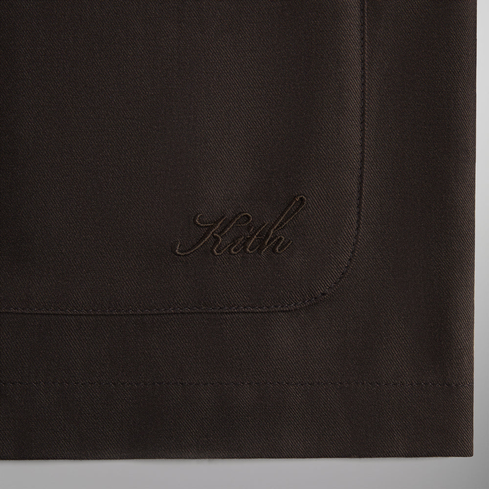 Kith Silk Cotton Long Sleeve Boxy Collar Overshirt - Incognito | Kith Incognito