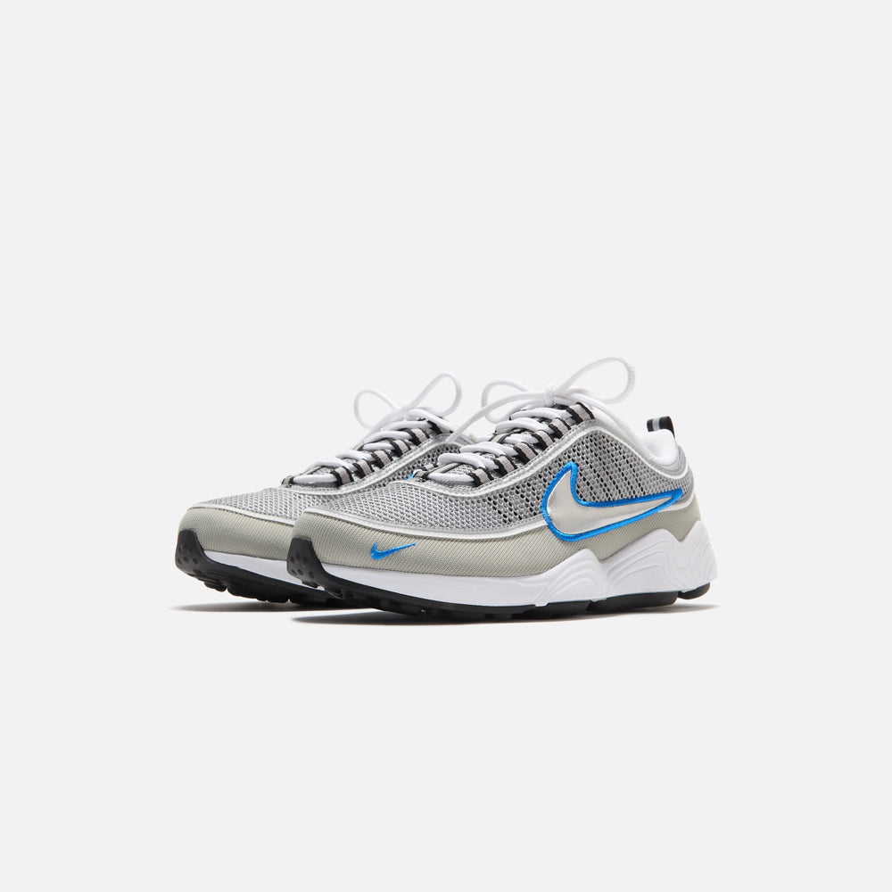 Nike Air Zoom Spiridon - Metallic Silver / Signal Blue | Kith Metallic Silver / Signal Blue