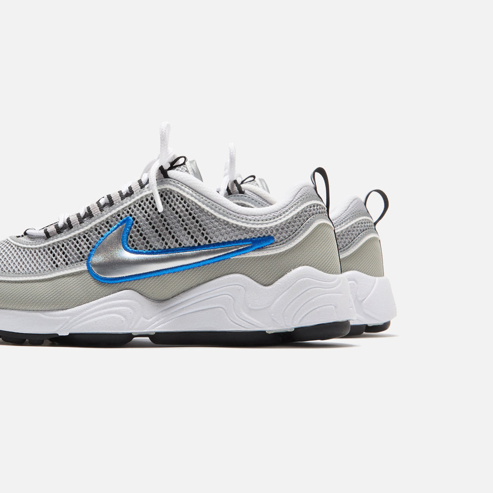 Nike Air Zoom Spiridon - Metallic Silver / Signal Blue | Kith Metallic Silver / Signal Blue