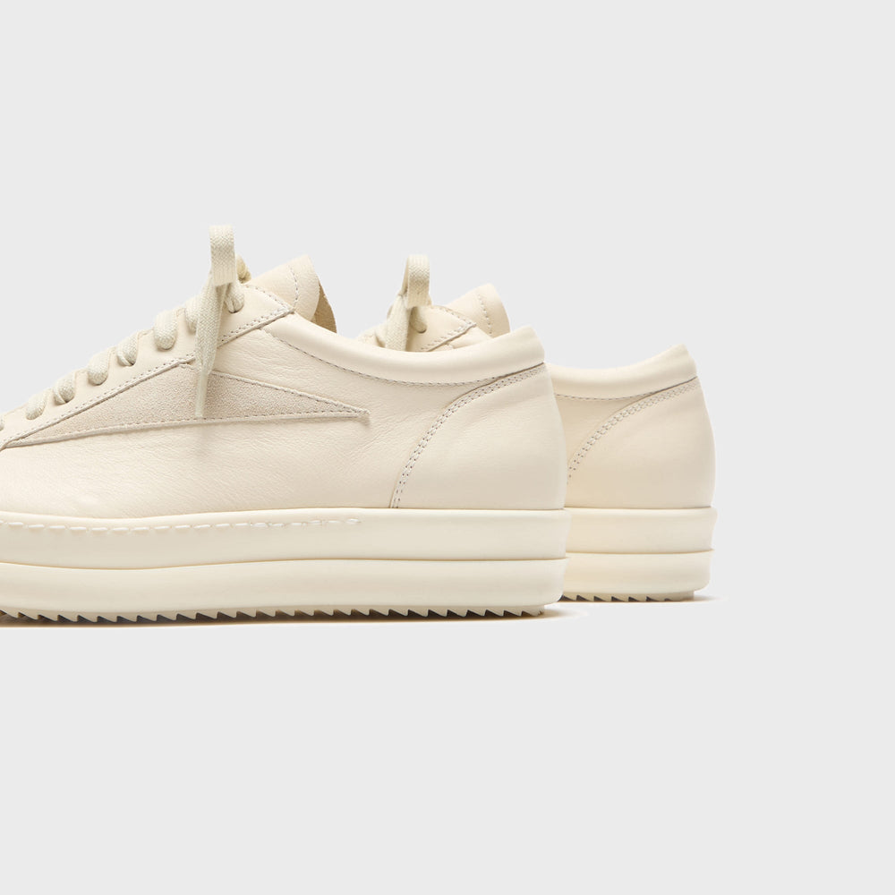 Rick Owens Vintage Sneaks - Scarpe In Pelle Milk / Milk / Milk | Kith Scarpe In Pelle Milk / Milk / Milk