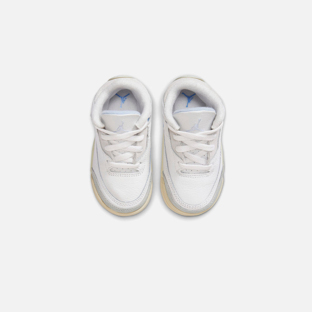 Jordan TD Air Jordan 3 Retro - Summit White / Hydrogen Blue Leg | Kith Summit White / Hydrogen Blue Leg